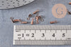 Embouts corde métal cuivre à pincer 6.5mm, x1 gr (G1273)