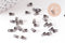 Embouts corde noirs metalgun à pincer 6mm, x100 (G2165)