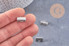 Embouts ruban fer platine à pincer 13mm, x10 (G1112)