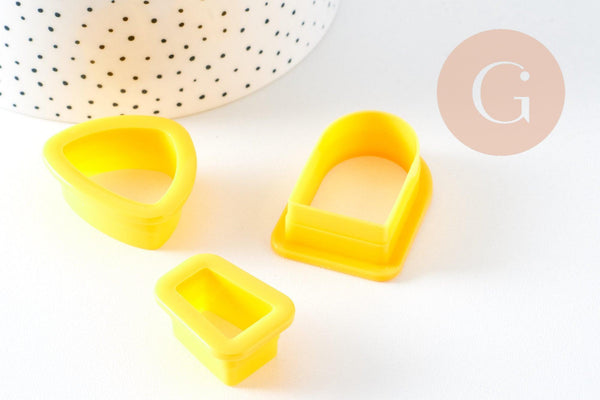 Emporte-Pièce Pâte polymère géométrique 24-61mm, x1 (G10633)