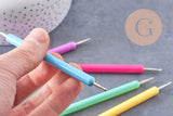 Ensemble de 5 Outils Polymère Multistage plastique multicolore– 13.2cm , x1 (G10263)