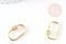 Fermoir à vis laiton doré et strass 26mm, x1 (G2078)