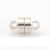 Fermoir aimanté laiton argent 12mm, x2 (G10370)