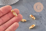 10x 18.5mm Gold-plated 304 Stainless Steel Ball Chain Clasps VALID