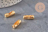 10x 18.5mm Gold-plated 304 Stainless Steel Ball Chain Clasps VALID