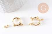 Marine clasp 304 stainless steel gold 23mm, x2 (G4928)