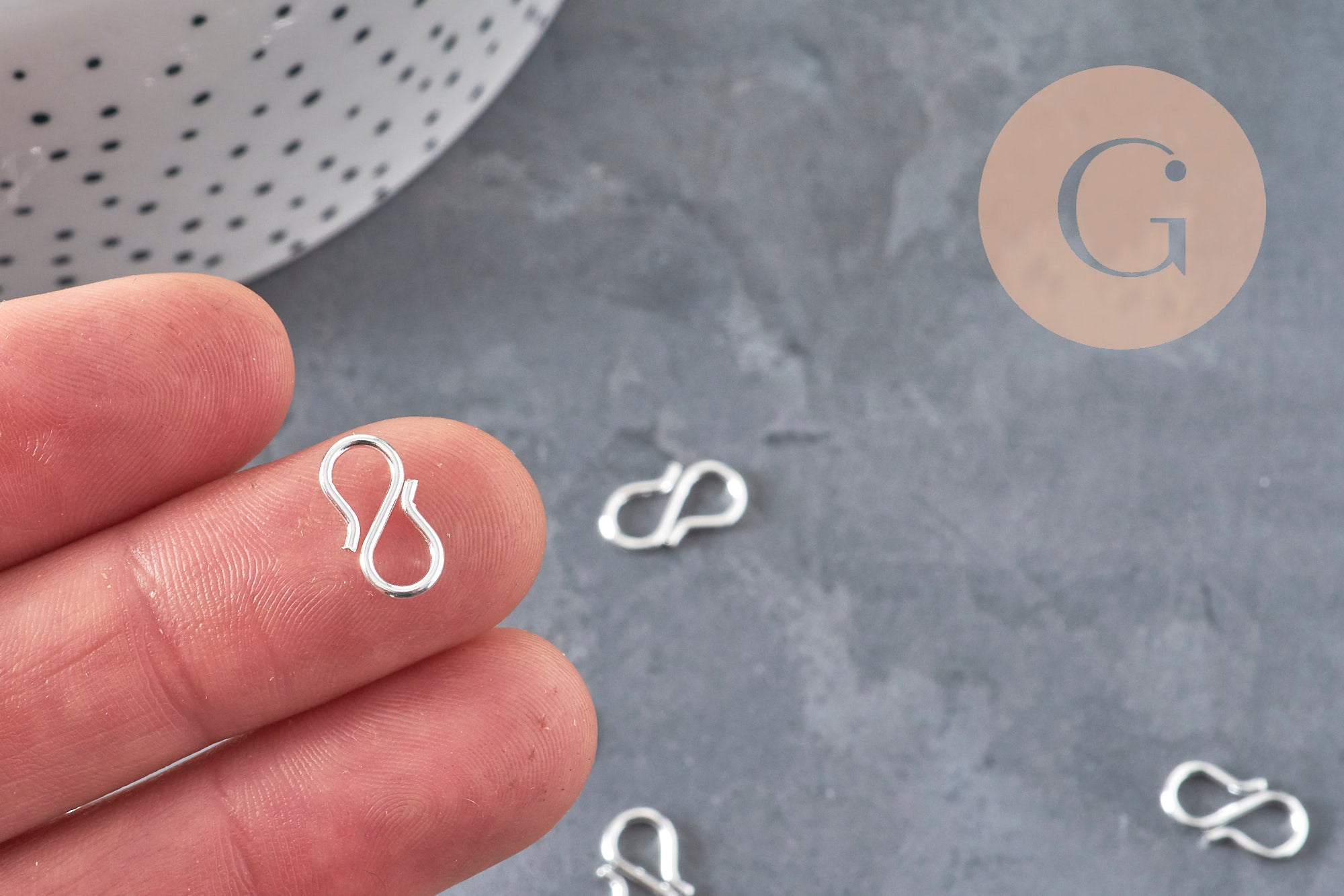 Silver 304 Stainless Steel S Hook Clasps 12mm, x1 (G11180)