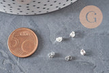 Cierres para pernos de acero inoxidable 304 plateado 4mm, x20 (G11171)