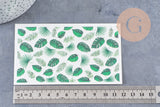 Feuille de transfert polymère – Feuilles tropicales x1 (G10548)
