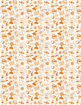 Feuille de transfert polymère – Halloween orange 14x10 cm, x1 (G10783)