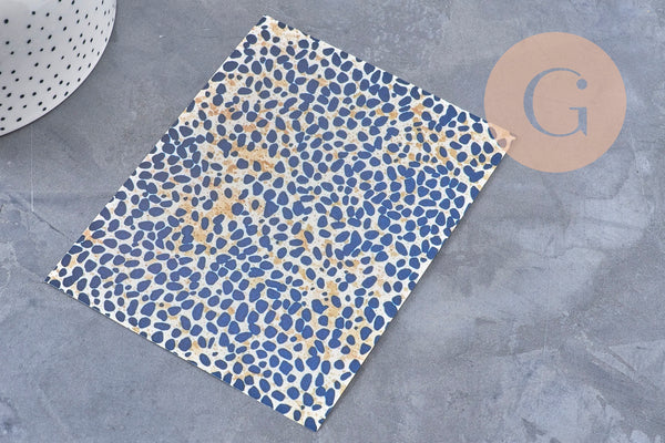 Feuille de transfert polymère – Motif Léopard 14x10 cm, x1 (G11009)