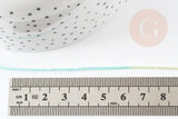 Fil à broder polyester dégradé rose turquoise 0.5mm, fil original, pour bracelet brésilien, fil à broder ou scrapbooking, x8 mètres G9357