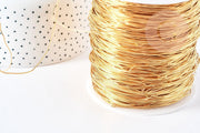 304 Stainless Steel Wire Gold IP 0.7mm x1 meter (G3244)