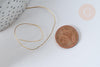 Fil d'acier inoxydable doré IP 0.4mm, x1 Mètre (G7699)
