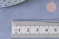 Fil d'acier inoxydable platine argenté 0.8mm, x1mètre (G6438)