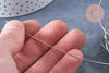 Fil d'acier inoxydable platine argenté 0.8mm, x1mètre (G6438)