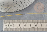 Fil de cuivre doré 0.8mm, x1 bobine de 3mètres (G9378)