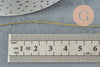 Fil doré métallisé or clair polyester à broder-couture-bijoux 0.8mm, x5 mètres (G4419)