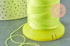 Fil jaune fluorescent nylon pour broderie couture bijoux 0.8mm, x 10 Mètres (G2882)