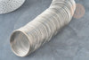 Fil mémoire de forme acier inoxydable platine 55mm, x10 tours (G7208)