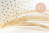 Fil métallique cuivre doré torsadé 0.8mm, x1 mètre (G9638)
