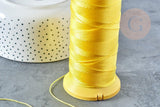 Fil nylon jaune nylon à broder-couture-bijoux 0.8mm , x10 mètres (G8313)