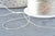 Fil nylon métallisé argent 0.6mm, fabrication bijoux,création broderie, x 5mètres G8490