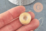 Fil pour tissage de perles delica miyuki nylon jaune clair 0.1mm, x1 rouleau 91 mètres (G10566)