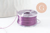 Fil pour tissage de perles delica miyuki nylon violet 0.1mm, x1 rouleau (G10567)