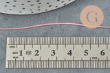 Fil rose clair nylon pour broderie couture bijoux 0.7mm, x 10 Mètres (G3637)