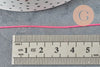 Fil rose fluorescent nylon pour broderie couture bijoux 0.8mm, x 10 mètres (G1748)