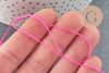 Fil rose fluorescent nylon pour broderie couture bijoux 0.8mm, x 10 mètres (G1748)