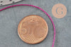 Fil rose fuchsia métallisé 0.8mm, x 1 mètre (G2315)