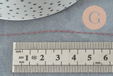 Fil rose métallisé polyester à broder-couture-bijoux 0.4mm, x5 ou x10 Mètres (G4418)