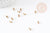 Gouttes finition laiton brut 6mm, x50 (7.7gr) (G1874)