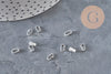 Large 304 stainless steel silver-plated bail 5.5mm, x10 (G11266)