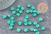 Granulés cire vert nacré à cacheter, fourniture création de sceaux personnalisés pour sceaux et invitations de mariage DIY, x100 (G3970)