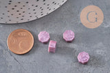 Granulés cire violet nacré à cacheter, fourniture pour sceaux personnalisés pour sceaux et invitations de mariage DIY, x100 (G3971)