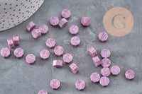 Granulés cire violet nacré à cacheter, fourniture pour sceaux personnalisés pour sceaux et invitations de mariage DIY, x100 (G3971)