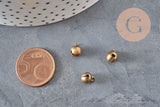 Grelot clochette laiton bronze 8mm, x10 (G11345)-Breloques et pendentifs-Gingerlily Perles