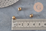 Grelot clochette laiton bronze 8mm, x10 (G11345)-Breloques et pendentifs-Gingerlily Perles