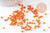 Grosses perles rocaille orange 4mm, x10g (G0187)