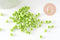 Grosses perles rocaille vert clair 4mm, x10 Gr (G1593)