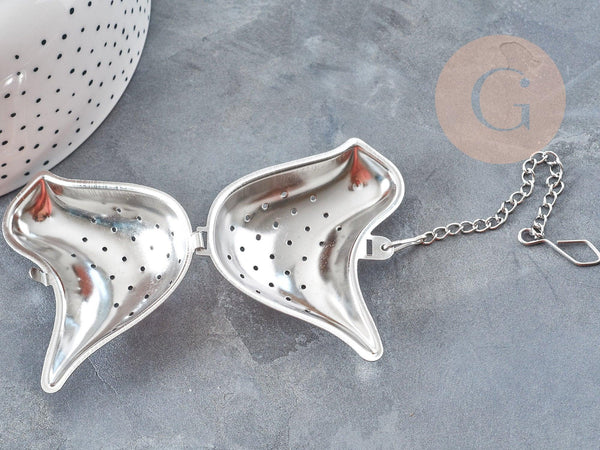 Infuseur à thé oiseau acier 304 inoxydable avec crochet, x1 (G9148)