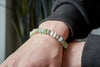 Kit Bracelet pour Homme amazonite naturelle zamac argenté MARIUS, x1 pochette 1 bracelet (G9175)