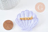 Kit Ma broche coquillage à paillettes à créer, x1 (G9402)