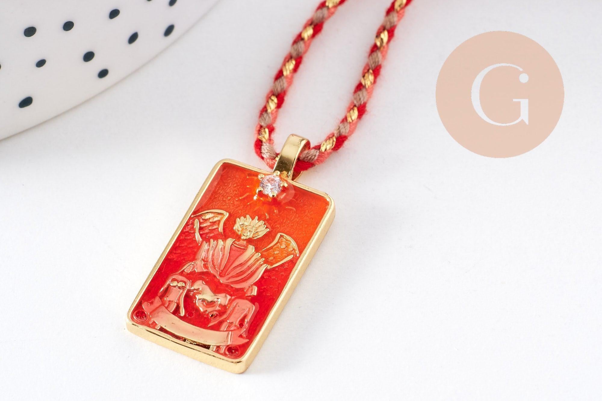 Kit création Collier Médaille Tarot coloré x1 (G10108)