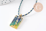 Kit création Collier Médaille Tarot coloré x1 (G10108)