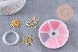 Kit de perles rocaille façon Miyuki Mix Rose, x1 (G9189)