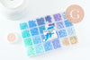 Kit mix de perles heishi Bleu océan x1 (G9609)